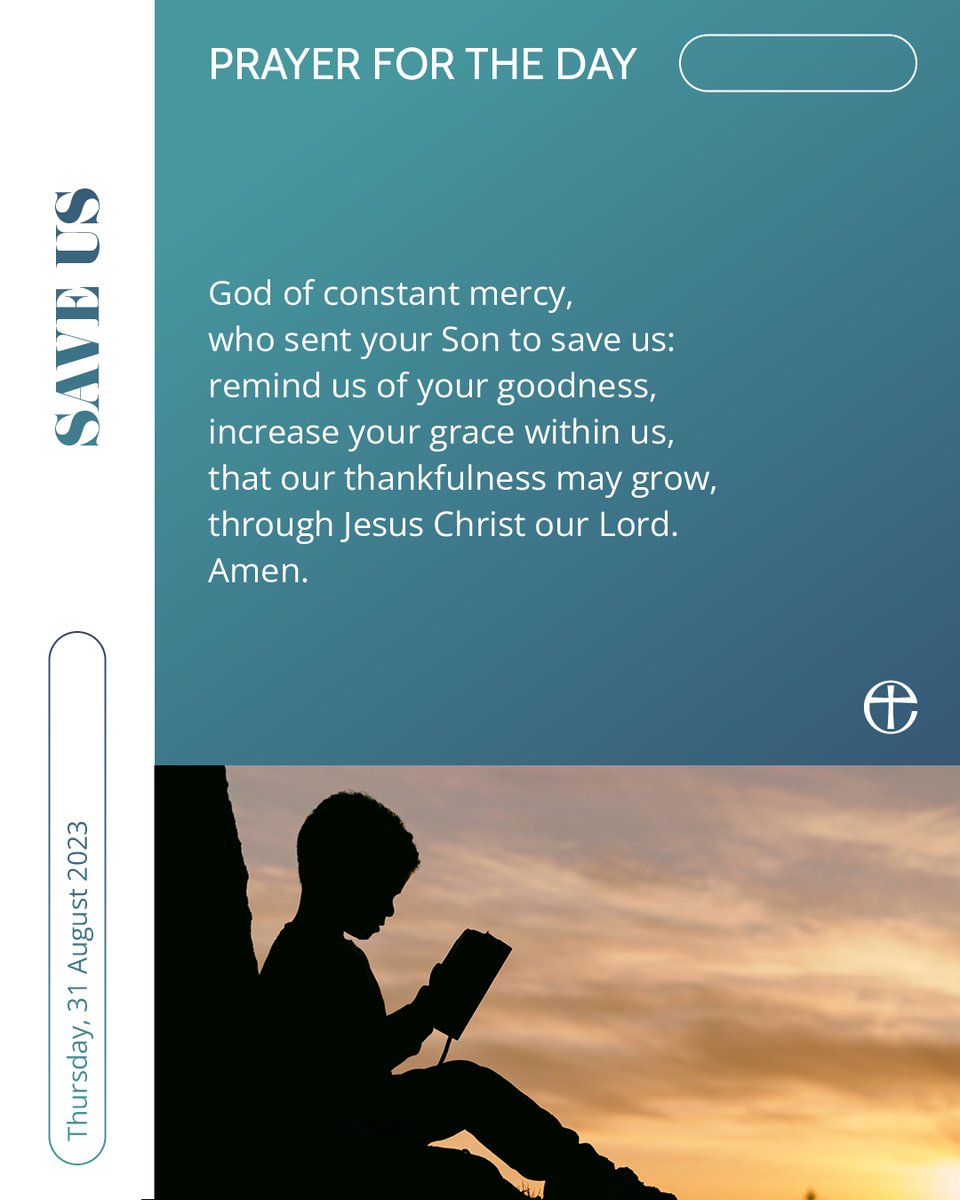 Pray with us. 

Today's prayer is available in plain text and audio formats at cofe.io/TodaysPrayer.