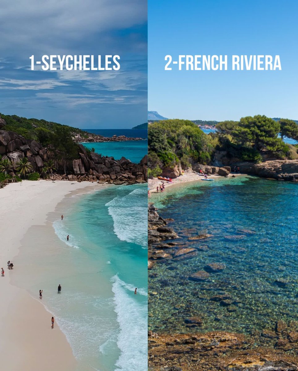 Seychelles 🇸🇨 or French Riviera?
#seychelles #FrenchRiviera