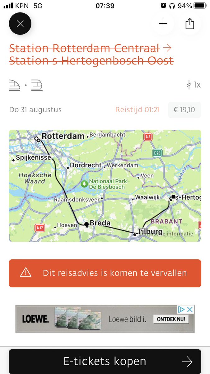 Logistieke beperkingen zeker, alweer… 
<a href="/NS_online/">NS online</a>