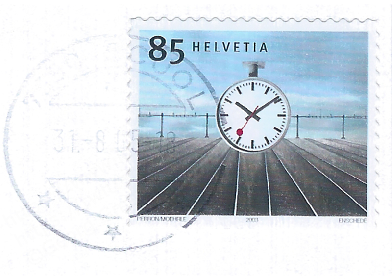 2005 #OnThisDay @PostSchweiz

🚉 #Bahnhofsuhr
85 #Rappen #Briefmarke
🔎 7550 #Scuol
#Engiadina 🥰

#Dauerserie Design-Klassiker 🇨🇭
#Hilfiker #Mobatime #Postkarte #Sonderbriefmarke
#PostalHistory #Stamps #Philately #Postcard #OTD #tbt #ThrowbackThursday #öVlive #GGMlive #SBBCFFFFS