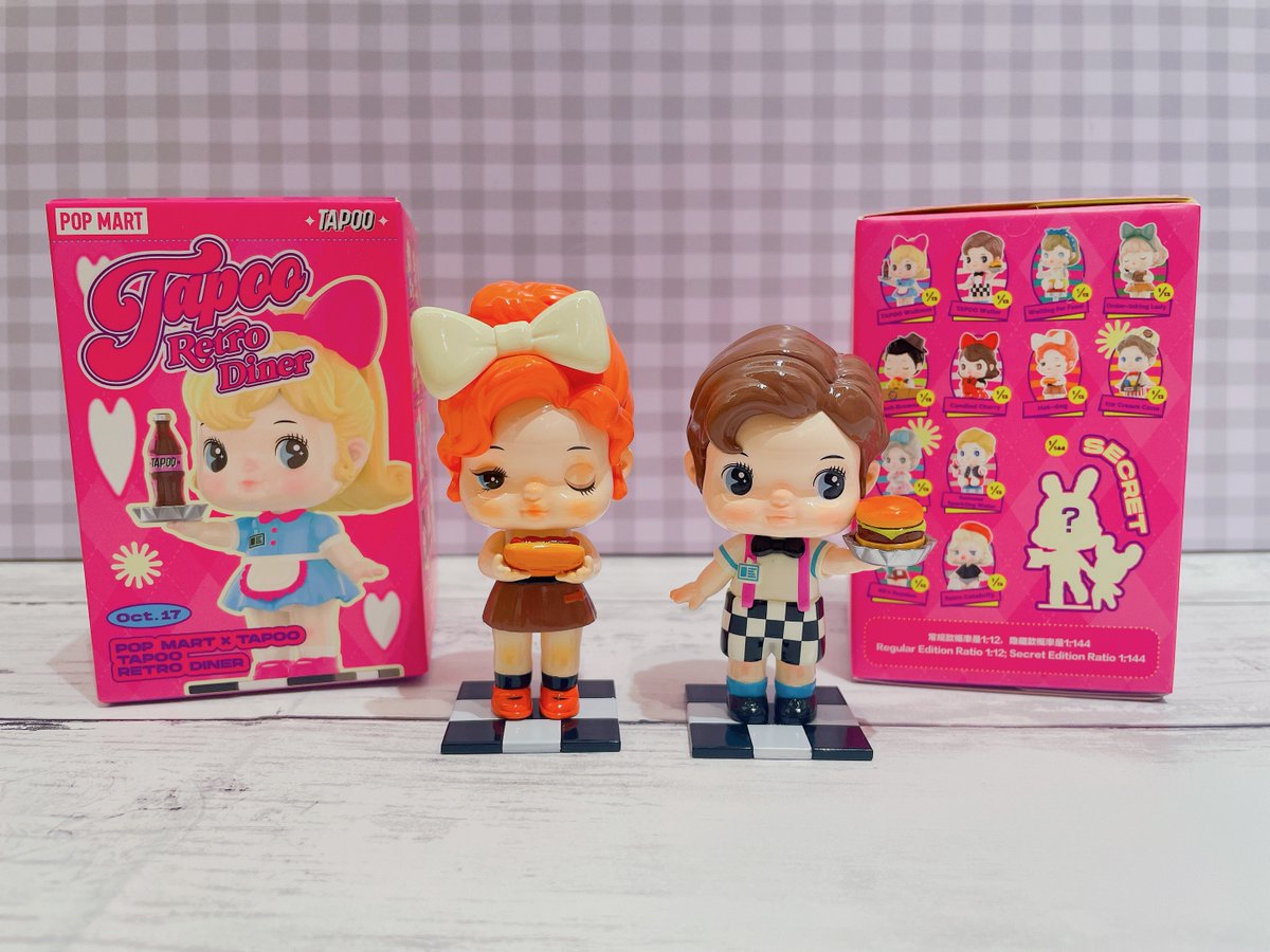 kotobukiya_tkw's tweet photo. 【立川本店】
入荷情報:『#POPMART 』より
「TAPOO レトロ ダイナー シリーズ」¥1,430(税込)が入荷しました🌟
TAPOO(タプー)のレトロなダイナーへようこそ!
かわいくて懐かしいダイナーに行ってみませんか?
どうぞご利用ください♪
#TAPOO https://t.co/ONO0cU2KdD