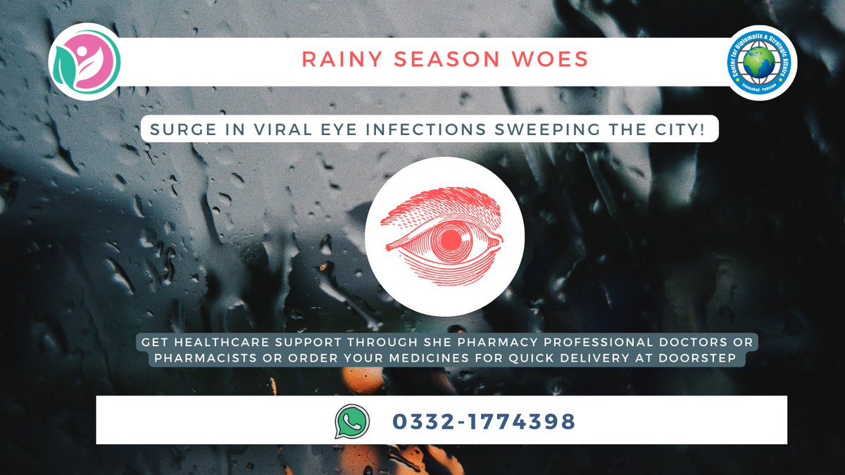 '👁️ Battling the Red Eye Invasion! The rainy season has brought an unexpected challenge as viral eye infections spread like wildfire in Karachi. Stay vigilant and take care of your precious peepers! 👀💧 #RainySeasonBlues #EyeCareMatters'