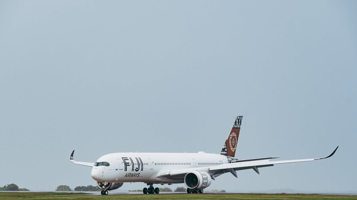 FijiAirways's tweet photo. Bula A350! 

How air-mazing is it to welcome another Airbus A350-900 to our modern fleet ✈️

Helping us increase capacity to keep up with the growing demand. https://t.co/oVcXtY6WNS