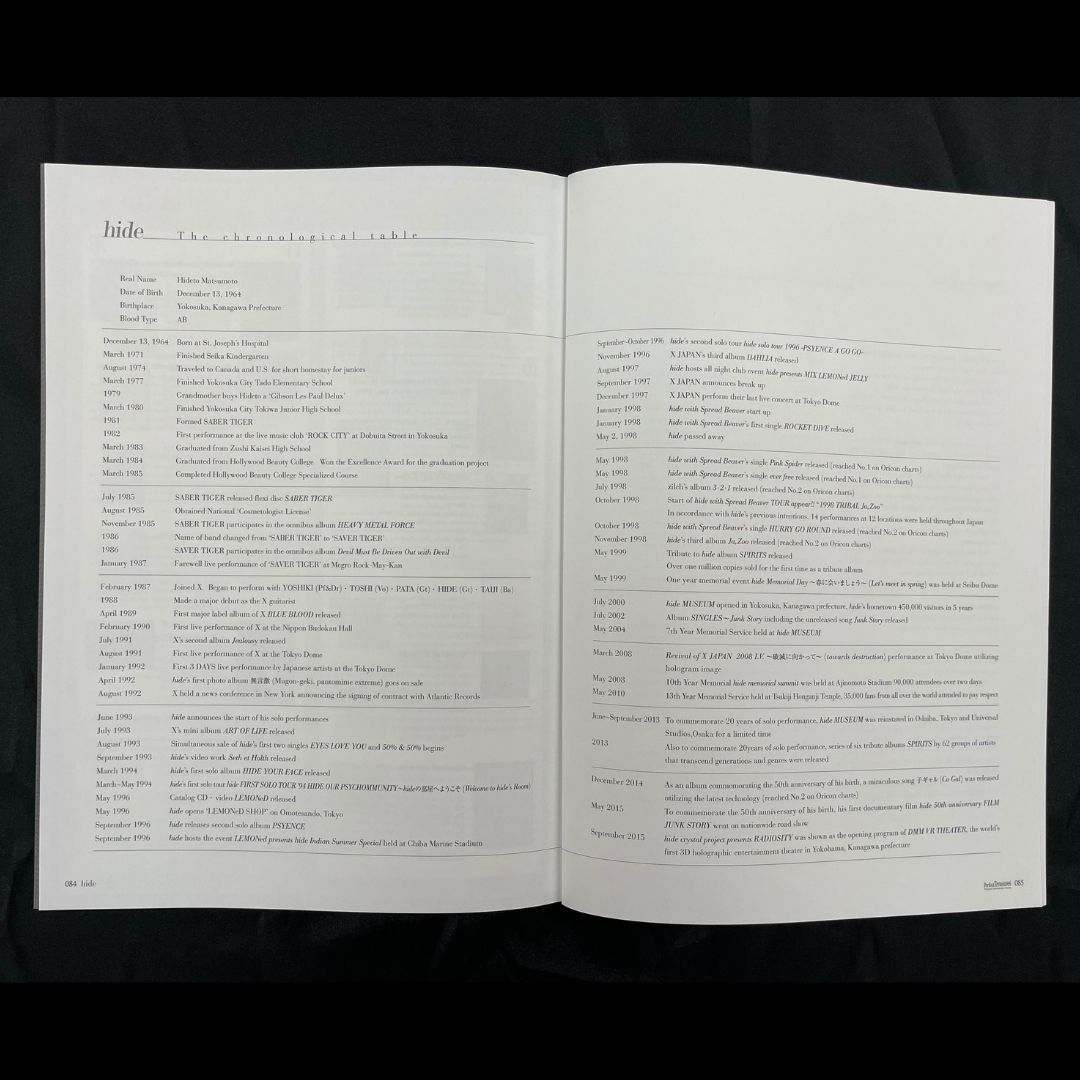 #XJAPAN #hide Treasure Book

available for sale！！

I want everyone to feel life-size Hide with everyone in the world ...
An English translation of treasures full of such thoughts will be launched simultaneously worldwide!

Buy from here!!
csij.co.jp/hide2eng