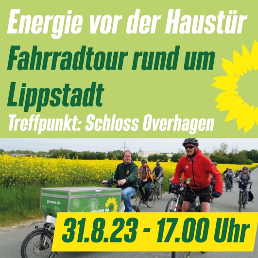 Heute um 17 Uhr treffen sich interessierte Radfahrer*innen zu einer gemeinsamen Fahrradtour vor dem Schloss Overhagen in #Lippstadt (Schloßgraben 17 in 59556 Lippstadt-Overghagen).
Seid alle recht herzlich Eingeladen