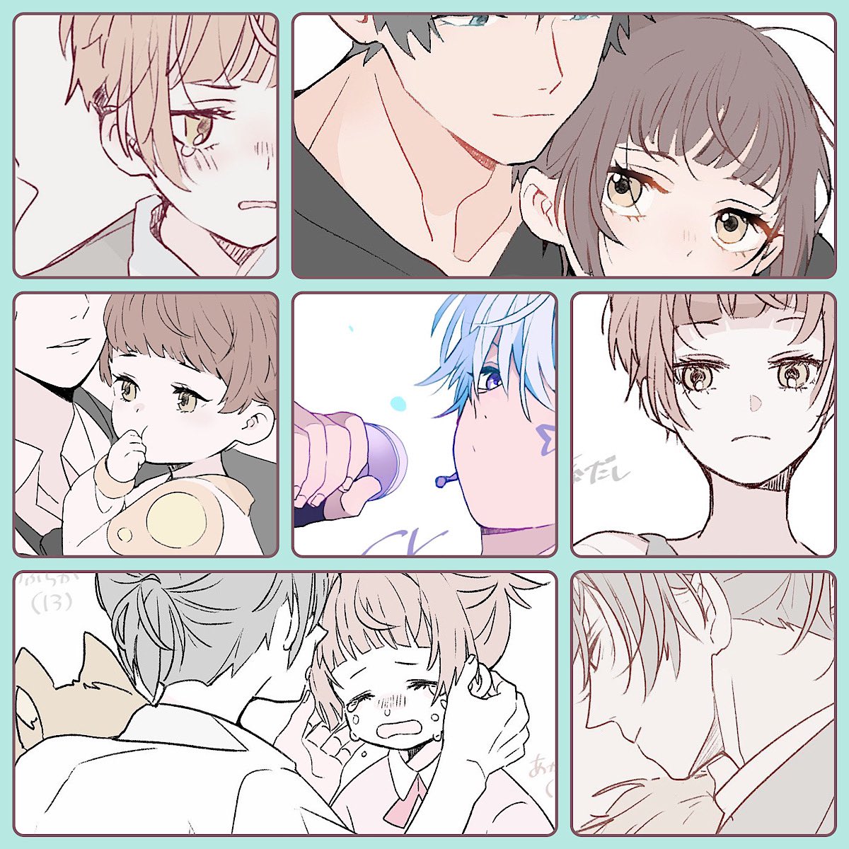 #今月描いた絵を晒そう
だんだん幼児に侵食されてきた気がする 悪いとこ出てる 