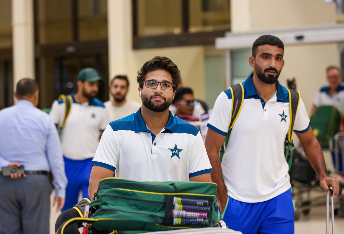 ItsCricketArmy's tweet photo. Sheehens arrived in Sri Lanka for the Pakistan vs India Match ❤️

#BabarAzam #IftikharAhmed #ShadabKhan #ShaheenAfridi #FakharZaman #INDvsPAK #AsiaCup23 #CricketTwitter https://t.co/Tyh6TpcPtW