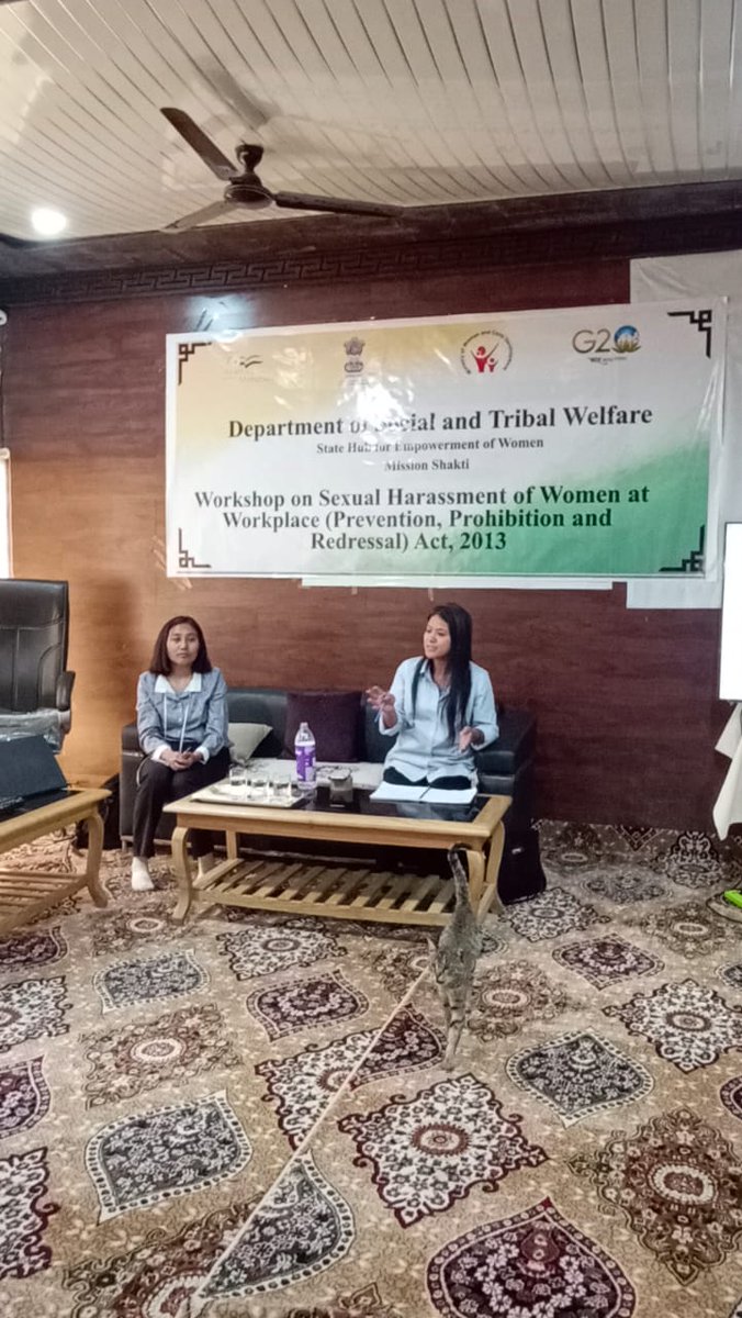 DIPR_Leh's tweet photo. State Hub for Empowerment of Women, Ladakh conducts workshop on Prevention Of Sexual Harassment at workplace (POSH) with employees of  @DietLeh, with the aim to promote a safe working place and combat gender-based violence.
#SafeWorkSpace

@lg_ladakh https://t.co/9lANUTfzwQ