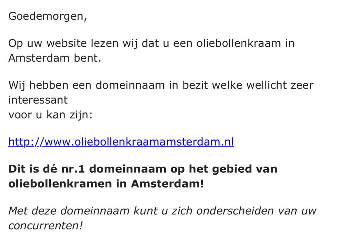 Blijkbaar schreef ik ooit een blog waarin het woord 'oliebollenkraam' in voorkwam. 😂