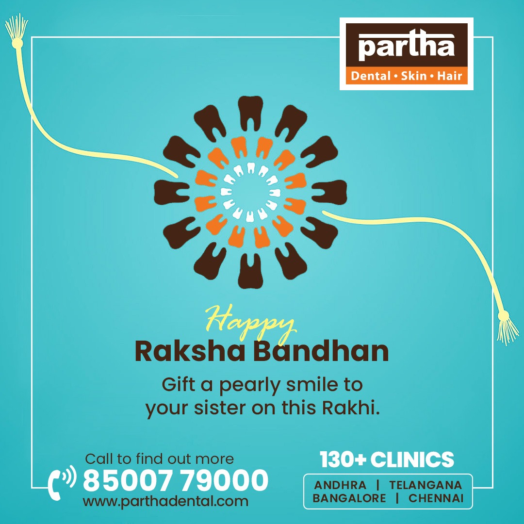 parthaclinics's tweet photo. Celebrate the bond of love this Rakshabandhan with Partha Dental Clinics! Sending warm wishes to all the brothers and sisters out there. May your smiles continue to shine as bright as your relationship! #HappyRakshabandhan #ParthaDentalLove #DentalCare  #parthaclinics #smiles https://t.co/vh2xX4sVoz