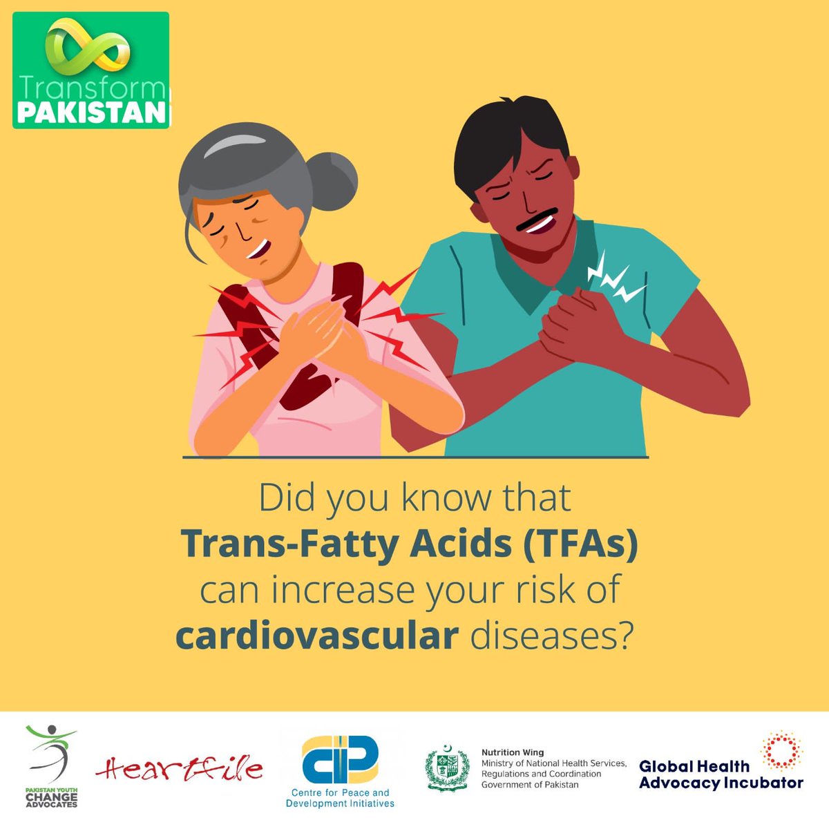 You don't have to eat less! Just eat right to keep your health in check.

#TFAawareness #TransfatsFreePakistan