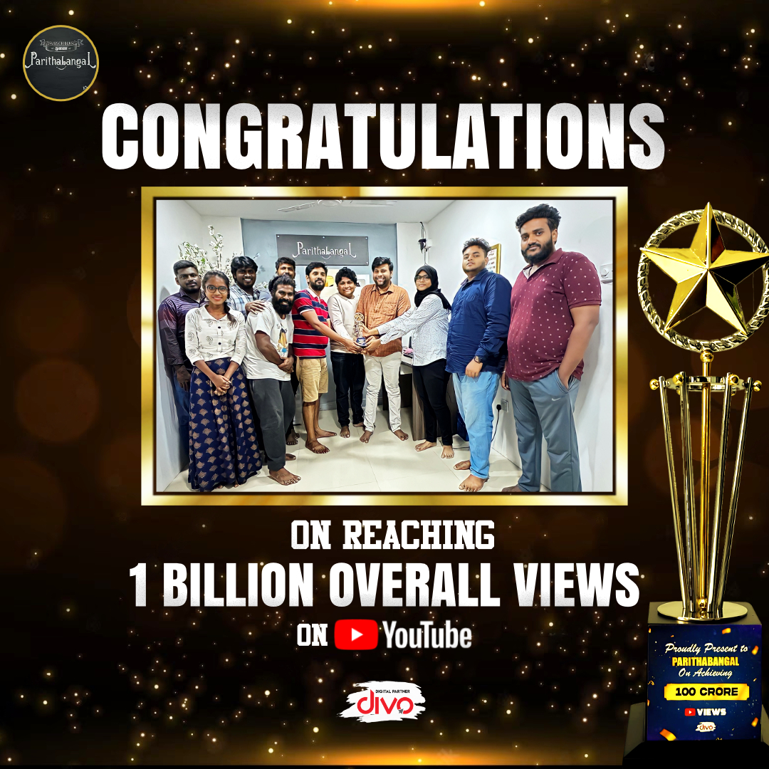 divomovies's tweet image. A big congratulations to the team @Parithabangal_ for achieving this milestone! We wish you more success!🥳@YouTubeIndia @YouTubeCreators 

#Parithabangal #GOSU #GopiSudhakar #YouTube #divo