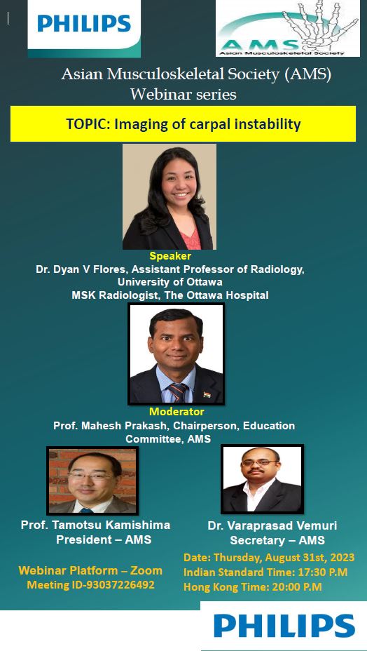 uOttawa Dept. Radiology, Rad Onc & Medical Physics (@uottawarad) on Twitter photo Dr. <a href="/dyannotdiane/">Dyan V. Flores</a> our MSK Radiologist and Assistant Professor will be presenting Imaging of carpal instability at the ASM August 31st! Dr. <a href="/dyannotdiane/">Dyan V. Flores</a> our MSK Radiologist and Assistant Professor will be presenting Imaging of carpal instability at the ASM August 31st!