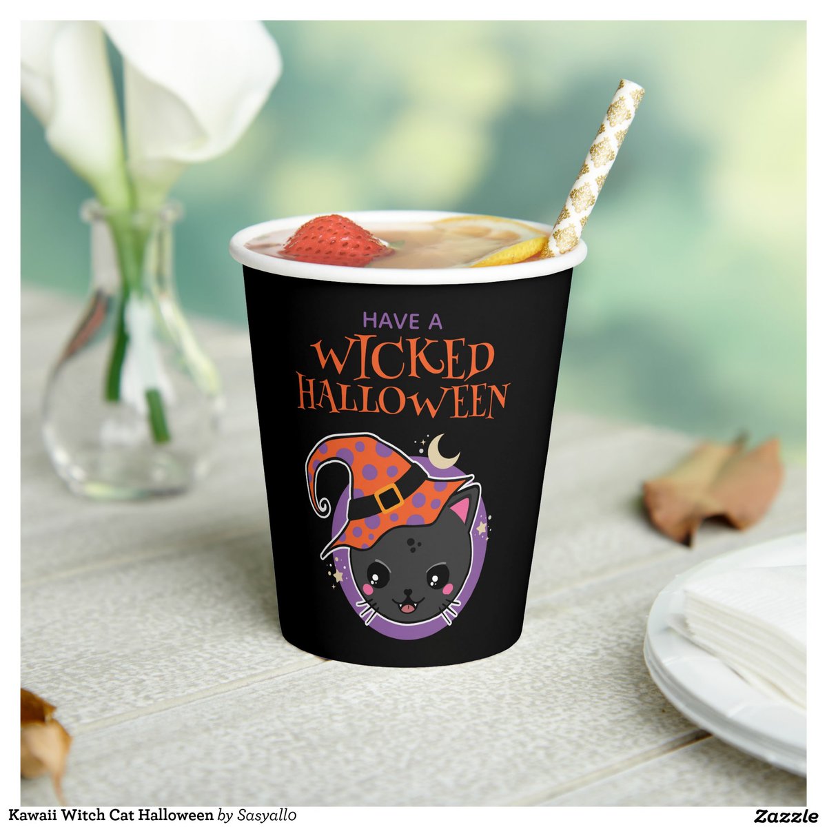 sasyall's tweet photo. Kawaii Witch Cat Halloween Paper Cups
➡️https://t.co/yFW3NR422W
#zazzle #partyprops #halloweenparty #Halloween https://t.co/mqXQGUaNfC