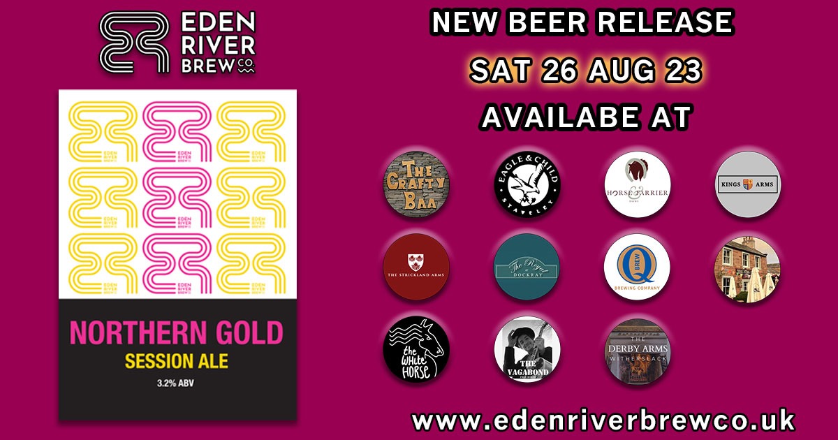 📷📷 𝙀𝙭𝙘𝙞𝙩𝙞𝙣𝙜 𝙉𝙚𝙬𝙨 𝙛𝙧𝙤𝙢 𝙀𝙙𝙚𝙣 𝙍𝙞𝙫𝙚𝙧 𝘽𝙧𝙚𝙬 𝘾𝙤.! 📷📷
Get ready to taste our newest beer release – introducing "ᑎOᖇTᕼEᖇᑎ GOᒪᗪ"! 📷📷
A perfect Session Ale with a delightful twist, boasting a crisp and refreshing flavour at 3.2% ABV.