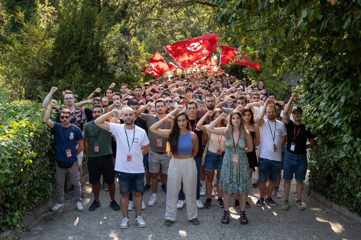 From the 17th to the 20th of August, in the Guadarrama Mountains, the IX Youth Camp (organised by <a href="/CJC_Media/">Juventud Comunista</a>) took place under the motto "Prisoners of a life in crisis".

🗞 wfdy.org/statements/202…