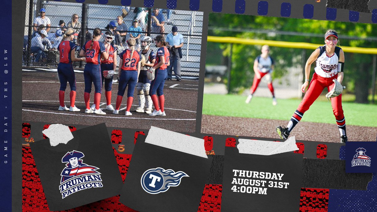 🚨GAMEDAY🚨
🥎Truman vs. Lee's Summit West🥎
⏰4:00PM ⏰
📍Lee's Summit West High School📍

<a href="/MrsRScott/">Ronda Scott</a> <a href="/GoTrumanPats/">Truman Activities Office</a> <a href="/THSPatriots/">THSPatriots</a> <a href="/AlthausEJC/">Bill Althaus</a> @ZinkeEJC