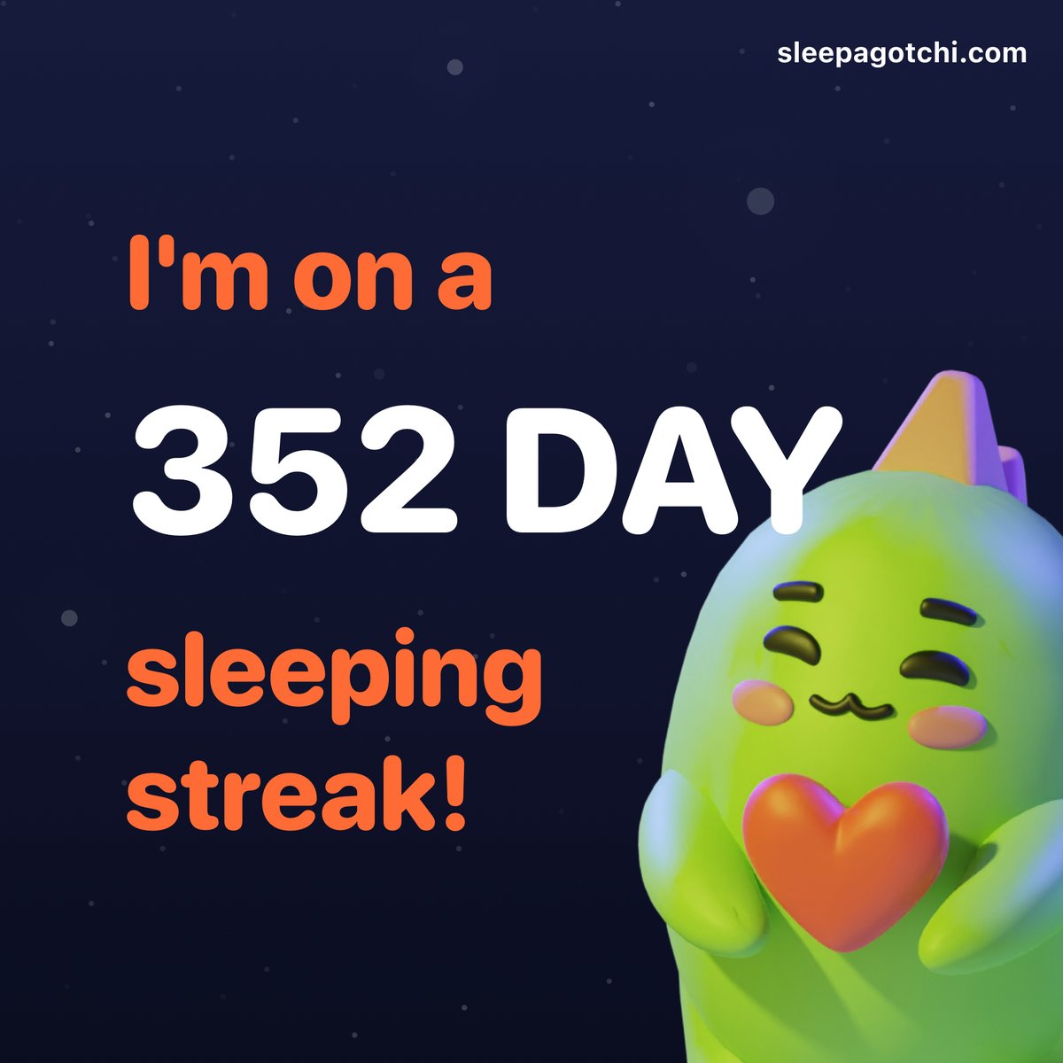 Sleepagotchi 1.0版本最後一天
究竟下次打開是353天還是0天
讓我們繼續看下去🥹