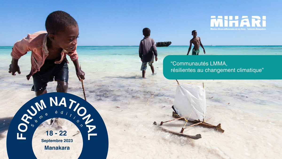 LMMAMada's tweet image. #MIHARINetworkNationalForum  #5thEdition
The 5th Edition National Forum of the Mihari network will be held in Manakara from 18th to 22nd september 2023. This is an opportunity to strengthen solidarity and skills between LMMAs.
#Solidarity  #Sharing  #Learning #18-22September2023