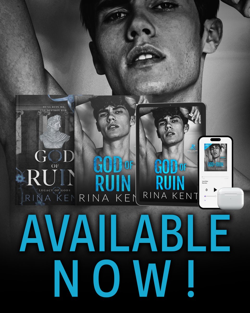 💙 GOD OF RUIN IS LIVE! 💙 The wait is FINALLY over! God of Ruin is LIVE in all formats and FREE with #KindleUnlimited 💙 Tropes 💙 ✔️ Psychopath X His Match ✔️ Enemies to Lovers ✔️ Boy Obsessed ✔️Primal/Somnophilia Kink 💙 1-Click 💙 amzn.to/3trXW8b