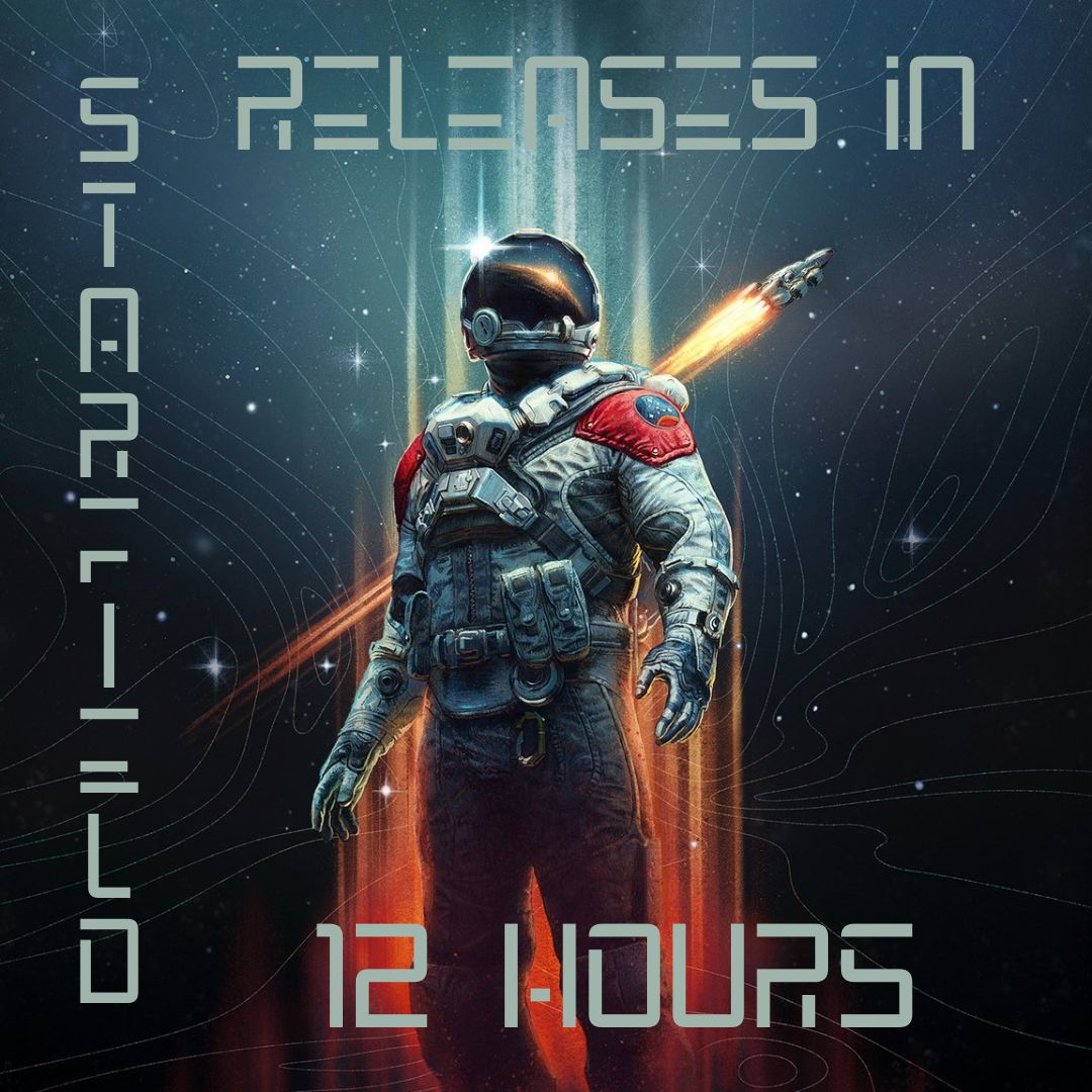 ThatsWitchy's tweet photo. #Starfield #countdown #12hourstogo #earlyaccess https://t.co/eLSKUtBZG5