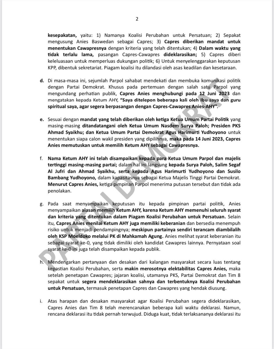 Partai Demokrat tweet media
