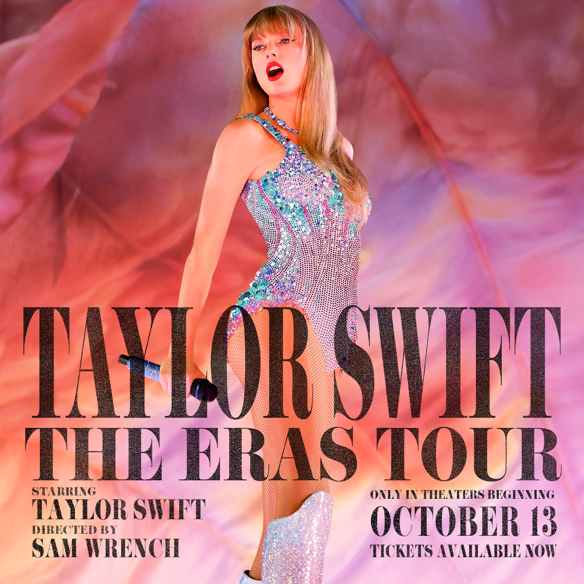 Karma is the girl on the screen coming to a theater near me! Whether it’s your first or 13th time, grab your tickets to see #TSTheErasTourFilm only in theaters in North America starting on October 13th so we can experience our favorite tour memories together again.