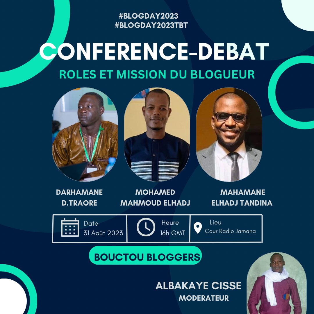 Fatittystar's tweet image. Les blogueurs de #Tombouctou organisent une conférence sur les rôles et la mission du blogueur. 
La vie est dure ici mais nous avons une vingtaine de blogueurs très engagés 😊
#BlogDay2023 #BlogDayTBT