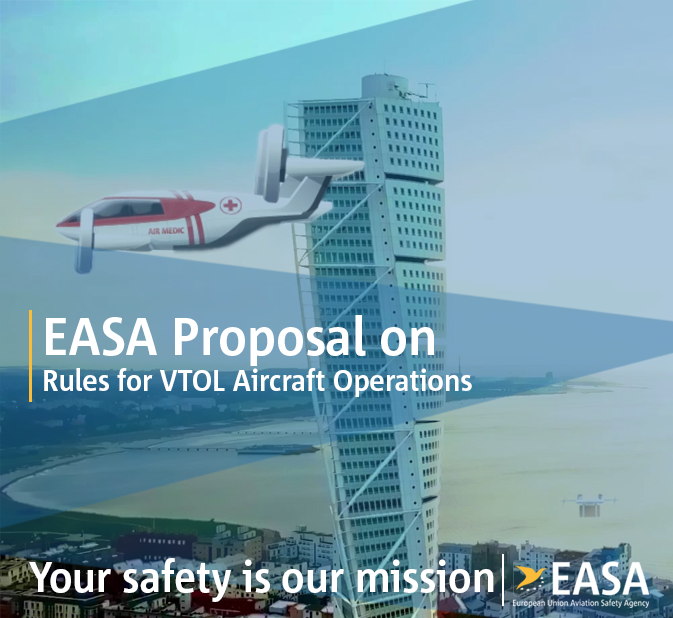 EASA's tweet photo. #EASA has proposed rules for #safe operations of Vertical Take-Off and Landing aircraft (VTOL), including air taxis 👇
https://t.co/VylJLZq3C8
Innovative Air Mobility is almost here!
#WeAreAviation #EASAdrones https://t.co/HuE1fw7INH