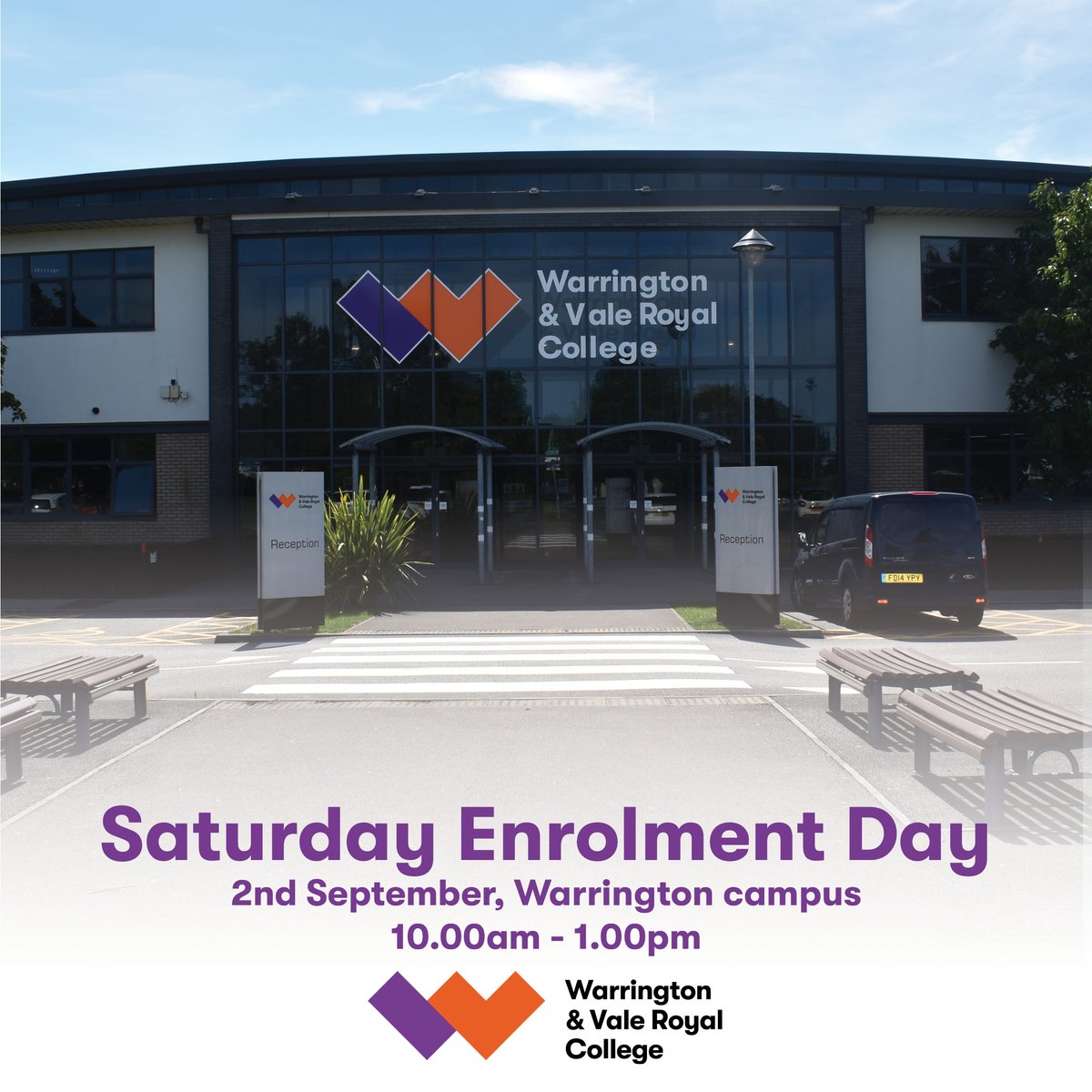 wvrcollege's tweet photo. If you are struggling to make it to us during the week, we are open this Saturday, 10am - 1pm, for enrolment. Join us at Warrington campus to learn more about the range of opportunities on offer.

We can't wait to welcome you all!🌟

#YourCareerCollege #Enrolment https://t.co/oU2E2NPu7P