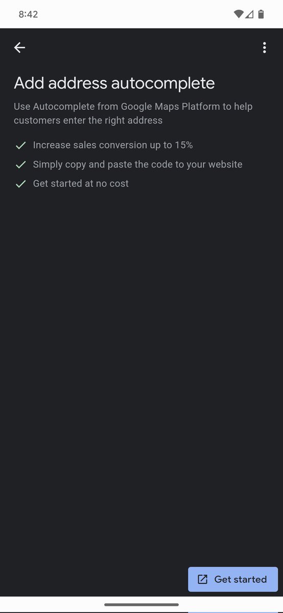 "Add address autocomplete" feature added to <a href="/GoogleMyBiz/">Google Business Profile</a> profiles. <a href="/rustybrick/">Barry Schwartz</a>