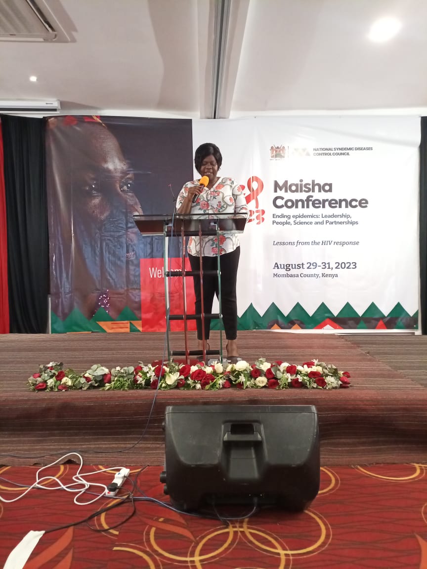 A pleasures it is to have her excellency, Hon Gladys Wanga, grace the #MaishaConference2023 and give a wonderful speech. 
#Endingepidemics
@AYARHEP_KENYA 
@ahfkenya
@nsdcc_kenya 
@maisha_youth1