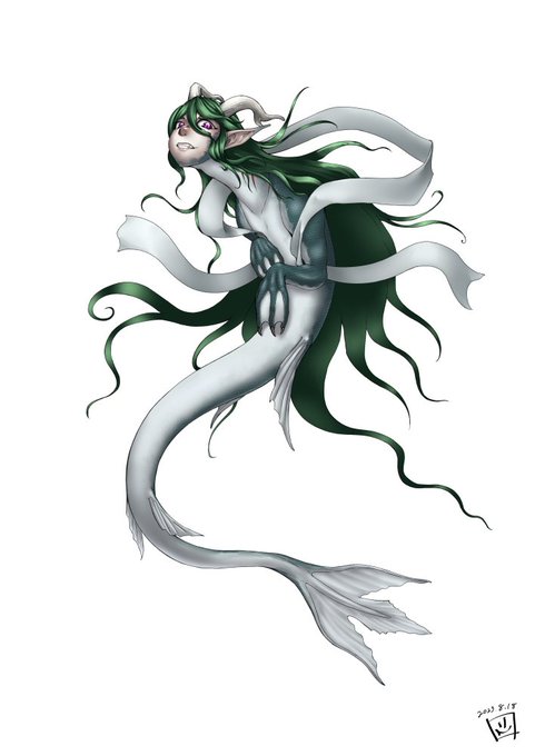 #今月描いた絵を晒そう 
龍王ジンジャヒメ
イラスト依頼の料金表とメイド服風衣装のザヴィヤヴァ
よその子の煤木ちゃん 