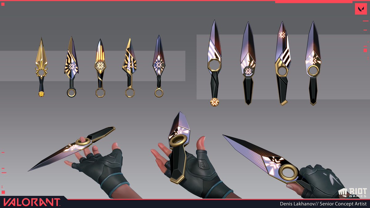 ValorantUpdated's tweet photo. Champions 2023 Bundle Concept Designs

Seems like there was some color Variants and different knife shapes that we didn't end up getting

🔗 https://t.co/eMD4EolDjx | #VALOLRANT https://t.co/Nu1FPtZRlP