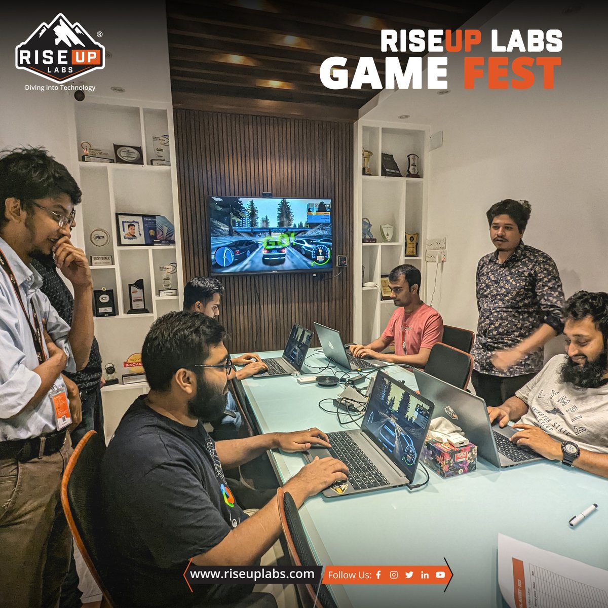 RiseupLabs's tweet photo. đ Warp back in time to the incredible Riseup Labs GameFest! Every moment was a masterpiece. Check out our recap and celebrate the joy of gaming! đź
Join our team: https://t.co/4vp0He1SM9
#riseuplabs #gamefest #gamingcompetition #teamriseup #companyculture #gaming https://t.co/uKR5IqAvvf