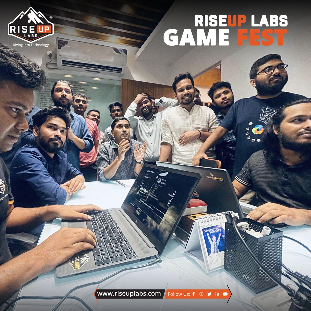 RiseupLabs's tweet photo. đ Warp back in time to the incredible Riseup Labs GameFest! Every moment was a masterpiece. Check out our recap and celebrate the joy of gaming! đź
Join our team: https://t.co/4vp0He1SM9
#riseuplabs #gamefest #gamingcompetition #teamriseup #companyculture #gaming https://t.co/uKR5IqAvvf