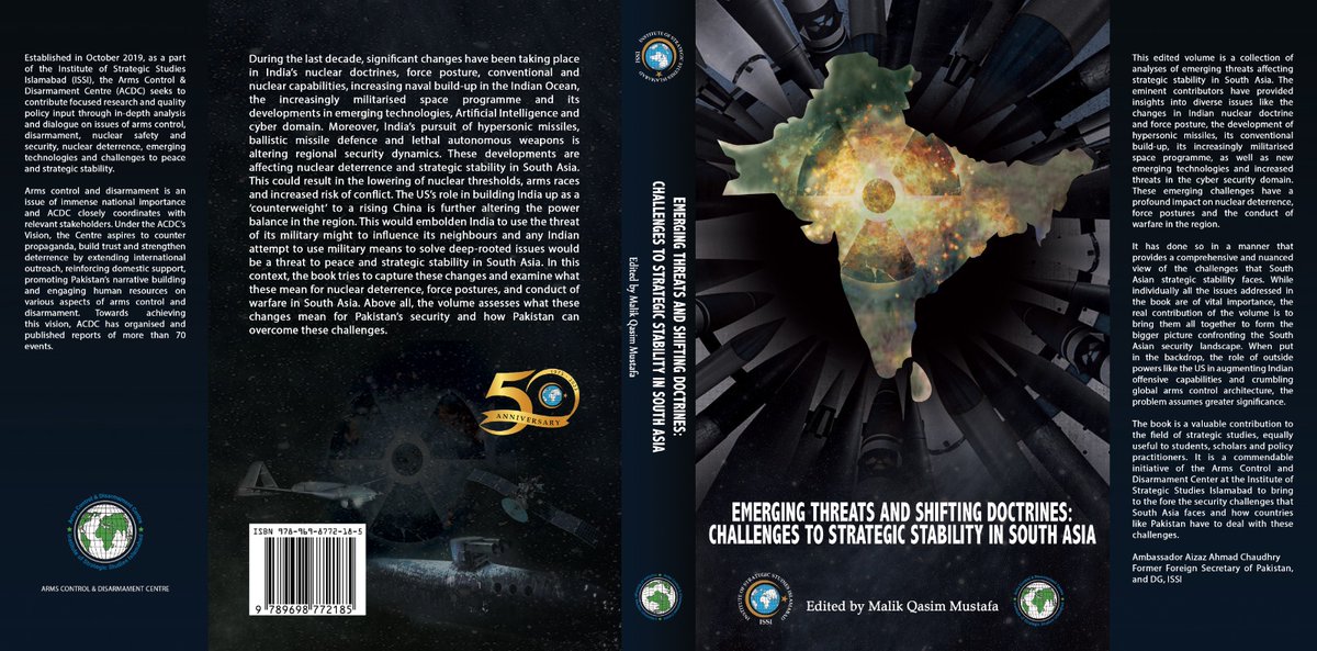 AamnaRafiq's tweet image. We launched our first book - #EmergingThreats &amp;amp; Shifting #Doctrines: Challenges to #StrategicStability in #SouthAsia. Lt Gen Sattar, fmr DG SPD was Chief Guest.  My Chapter - #DoctrinalShifts &amp;amp; Developing Trends of #EmergingTech in #India: Security Implications for #SouthAsia.