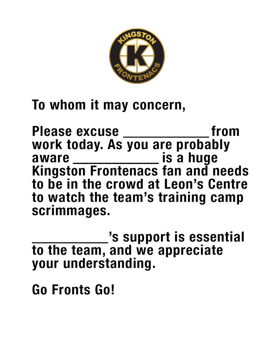 KingstonFronts's tweet photo. Don't worry, we've got you covered.
See you today at the @LeonsCentre!
#GoFrontsGo | @BearTheK | @OHLHockey https://t.co/mWkufi8BgC