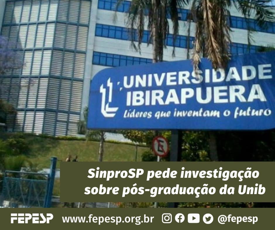 fepesp's tweet image. Confira aqui:
fepesp.org.br/noticia/sinpro…
#SinproSP #Fepesp #LutaSindical #CAPES #PósGraduação #Unib #UniversidadeIbirapuera #EnsinoSuperior #Professores