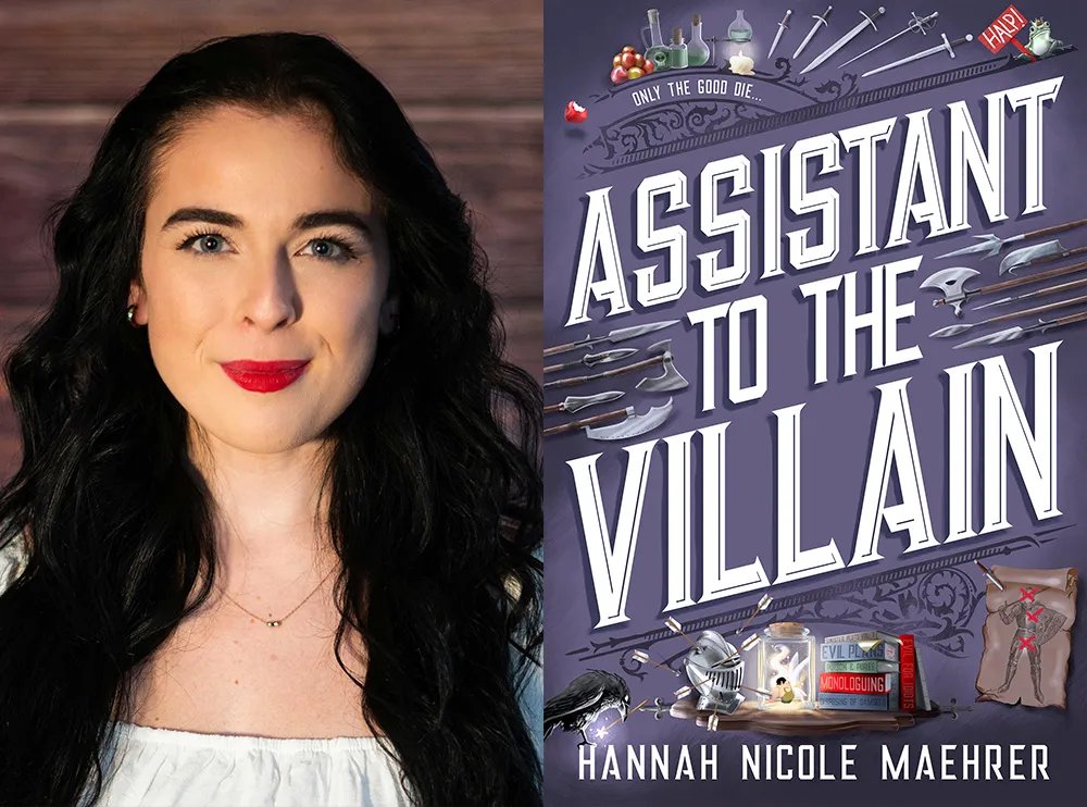 thenerdaily's tweet photo. We chat with debut author Hannah Nicole Maehrer about Assistant to the Villain, which is Once Upon a Time meets The Office and follows the sunshine assistant to an Evil Villain…and their unexpected romance. @redtowerbooks 

https://t.co/nal2U4Zr6Z https://t.co/pIJHyO1Y7w