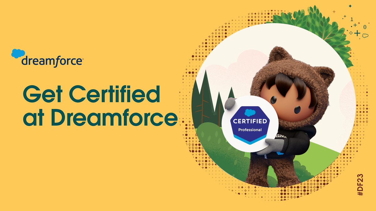 antonela_lula's tweet image. Get certified at #DF23 and show the world you're a #CertifiedPro. 
✔️ One exam is included w/your onsite #DF23 reg
✔️ Seating is first come, first seated
✔️ Only Salesforce exams will be offered 

Read the guide to come prepared: sfdc.co/b0uzQ1