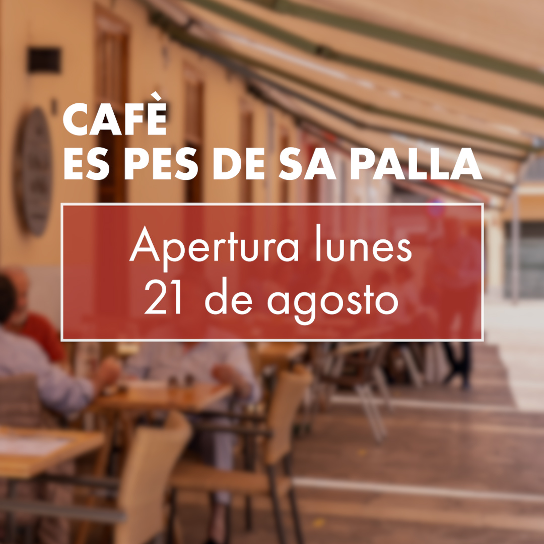 EAlimentacio's tweet photo. 📅Mañana 1 de septiembre, abrimos Cafè Inca y Bar Escola🍽

Os recordamos que desde el 21 de agosto el Cafè Palmanova y el Cafè Es Pes de sa Palla ya están abiertos y con muchas ganas de recibiros de nuevo.🥰

¡Os esperamos! https://t.co/mZMosBnV9o