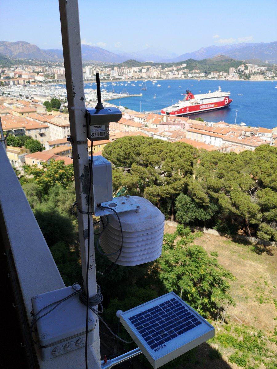 It's wonderful to see the results of the inspiring project from Qualitair Corse and such beautiful pictures of our air quality monitors in Corsica, like this one. Read the case study about our collaboration ➡bit.ly/45eXn2H #airquality #corsica #corse #bastia #ajaccio