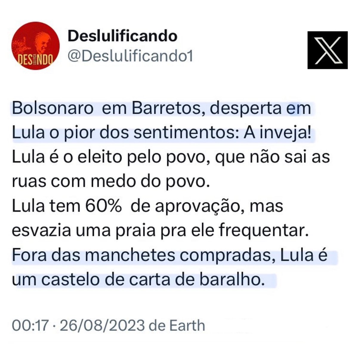 Carlos Bolsonaro (@CarlosBolsonaro) on Twitter photo 2023-08-31 11:55:35