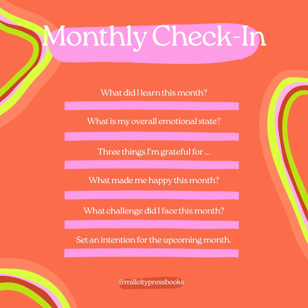 MillCityPress's tweet photo. It's time for an end of month check in! How is August already over? Tell us one goal you accomplished this month? https://t.co/IwbwYlBMe2