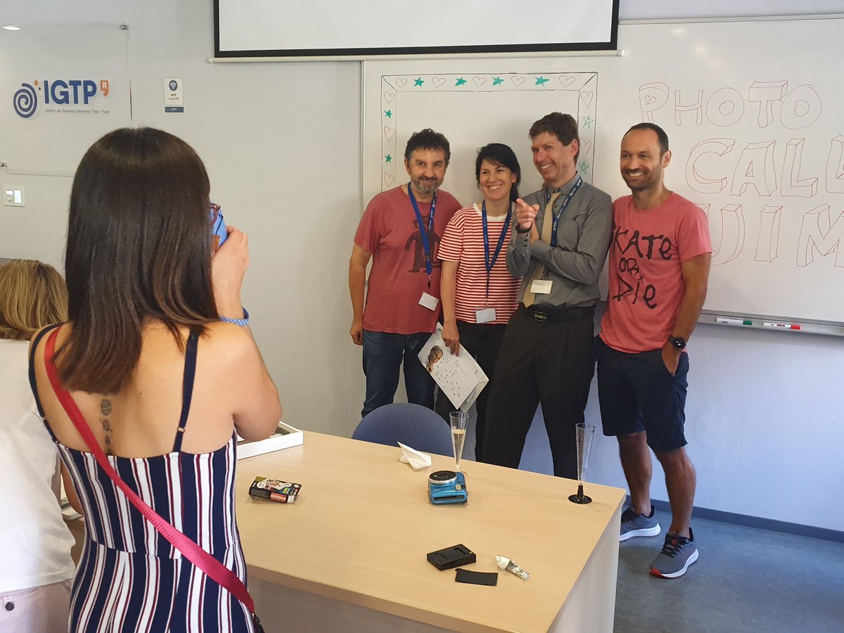 GTRecerca's tweet photo. 💗 Avui diem adéu al nostre facility manager durant els últims 15 anys, en @jpuigarmengol

Volem agrair-li la seva dedicació vetllant perquè treballem en un entorn segur i, sobretot, la seva amistat i solidaritat

Li desitgem el millor en el seu futur! #IGTPTeam https://t.co/rOQaR9KZrB