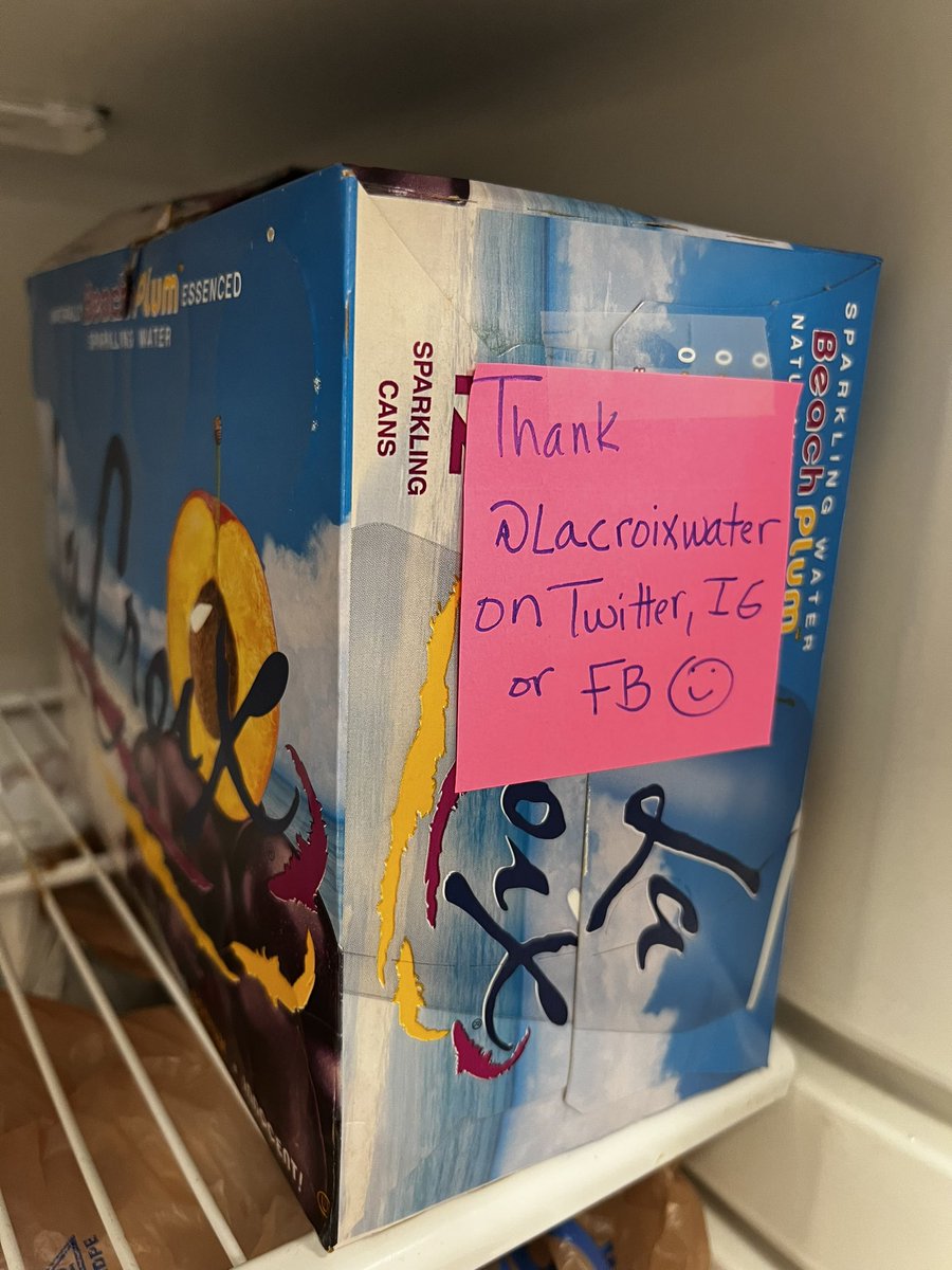 MrsDiamond5th's tweet photo. @lacroixwater ! Thank you for gifting me  2 - 12 packs of yummy Beach Plum Sparkling Water! I have some teachers who will be excited today when they open up the staff fridge! @MasonIBPYP https://t.co/poNt4lQWSM