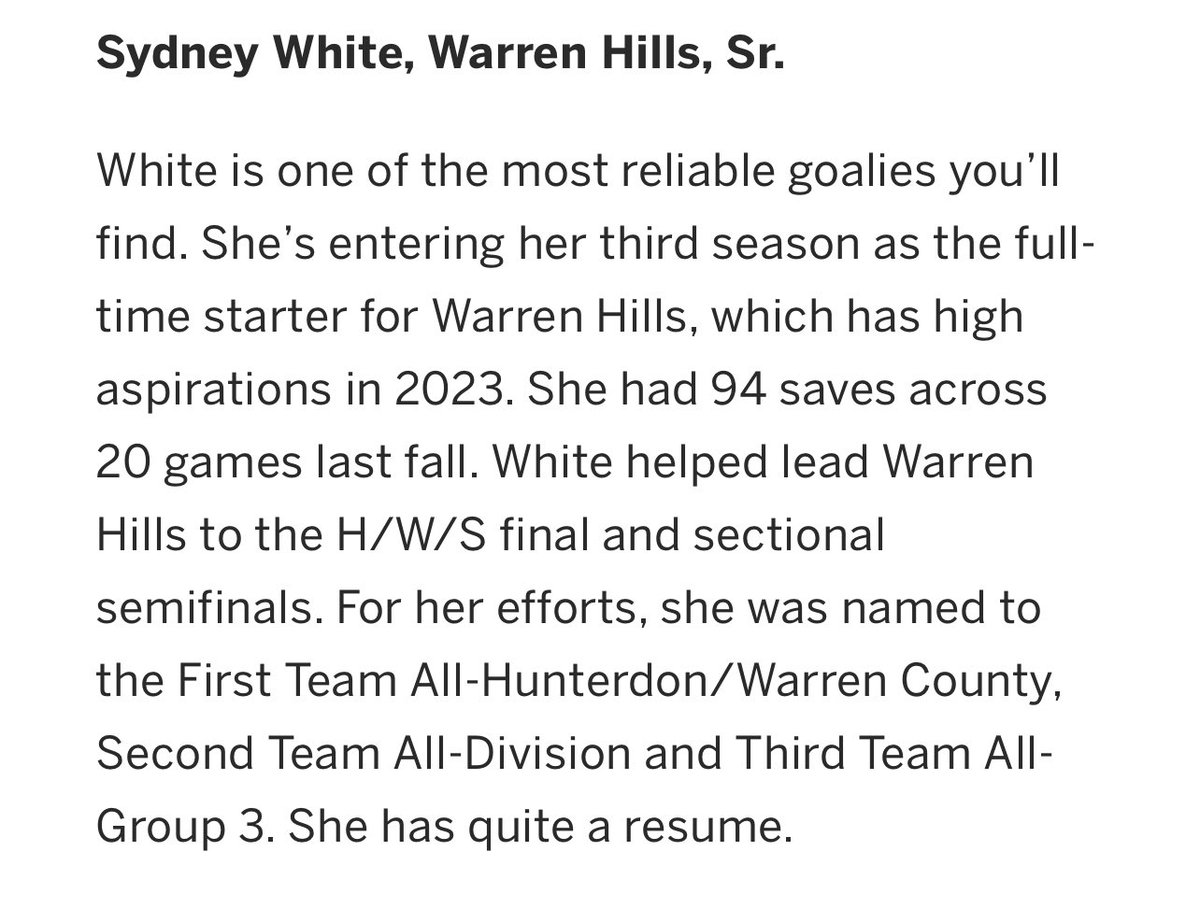 🏑 🥅 💪🏼 Have a great season <a href="/SydFH82/">Sydney</a> and <a href="/whhsfieldhockey/">Warren Hills Field Hockey 🏑💙</a> #GoStreaks #ProudDad 💙🤍