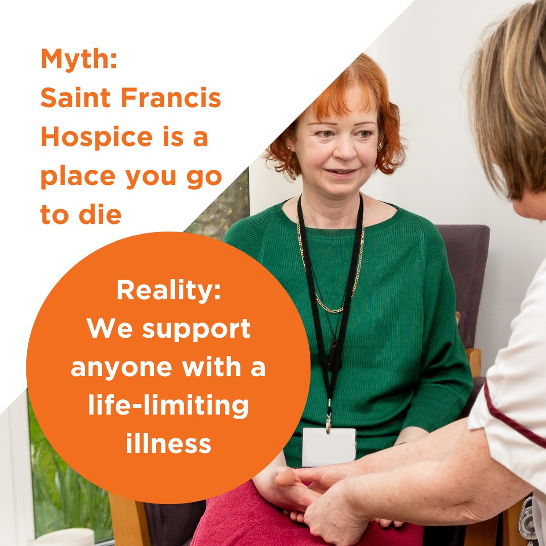 We support anyone who is living with a serious illness, regardless of the stage they are at in their journey. In fact, 33% of people who stay on our ward return home.

Joan has stage 4 cancer and visits the hospice regularly. She shares her story: sfh.org.uk/news/i-had-no-…