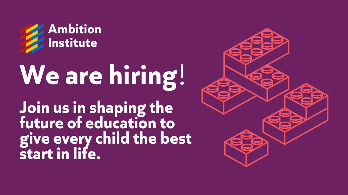 📣 Join our team! 📣 Do you want to help us give every child the best start in life by shaping the future of education? We're hiring for: 🎓Tutor 🔎Policy and Public Affairs Officer 📣Campaigns and Influencing Officer 🤝Sales Manager Apply here: ambition.org.uk/careers/curren…